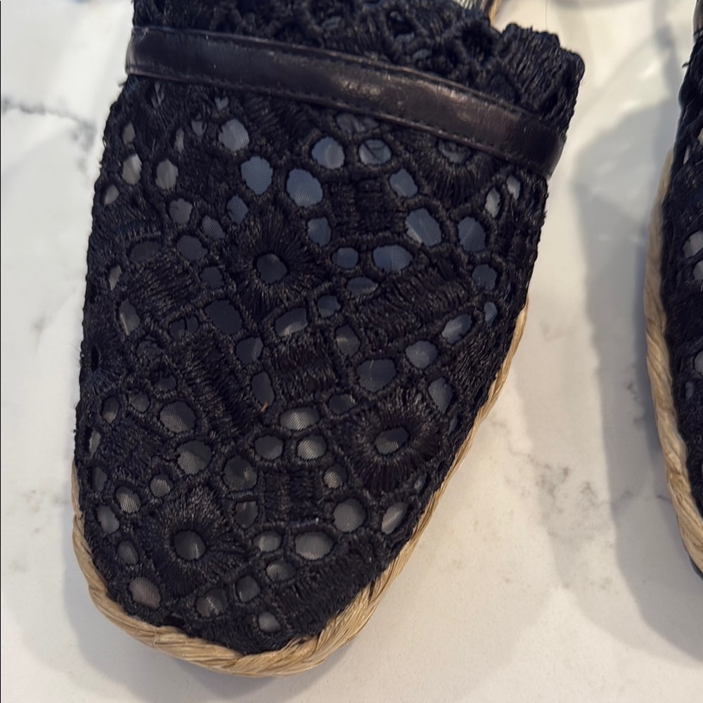 Stuart Weitzman Black Espadrille Flats - Picture 3 of 6